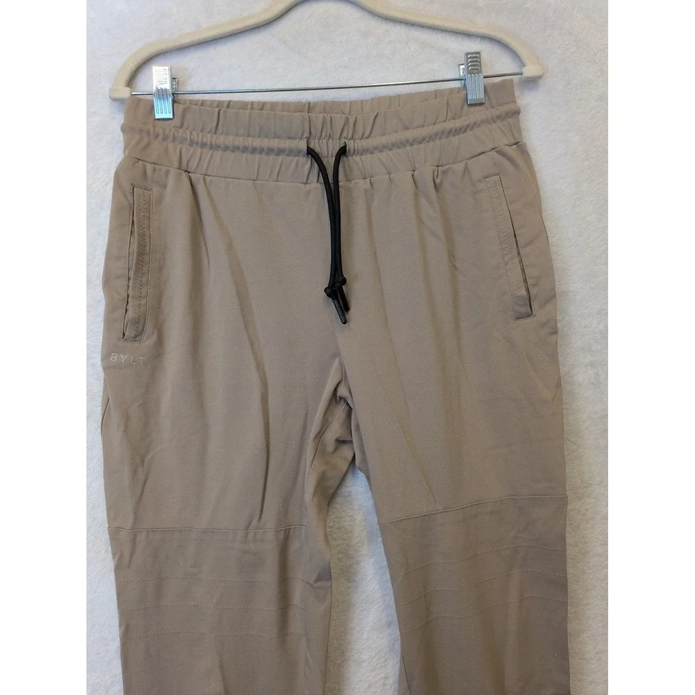 BYLT Premium Basics Elite+ Jogger Mens‎ Medium Khaki Tan Athletic Pants M